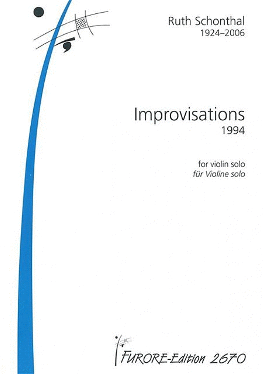 Improvisations in three interconnected Sections Violin Solo scores gallery preview page 1