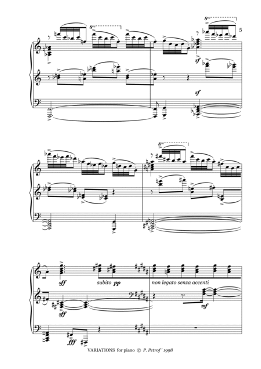 Variations for piano Piano Method scores gallery preview page 5