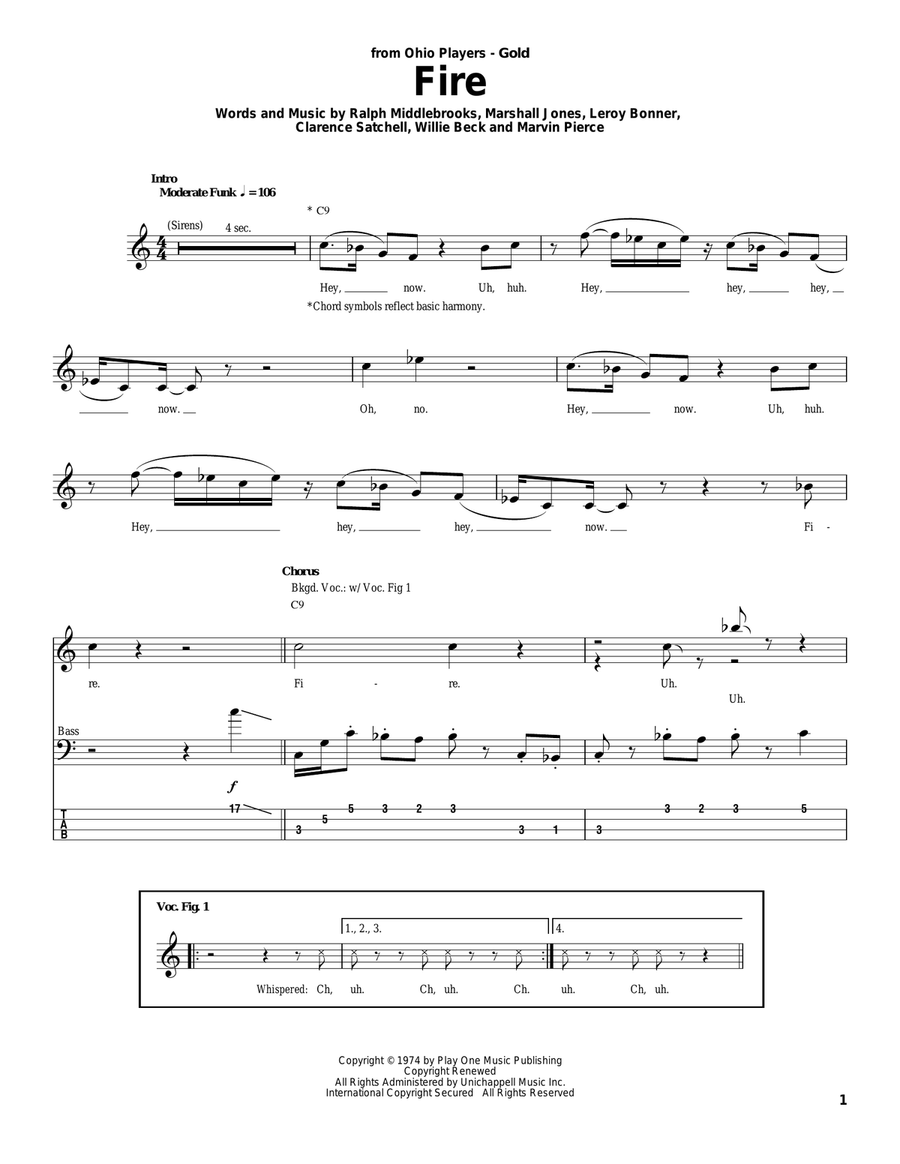 Fire Acoustic Guitar scores gallery preview page 1