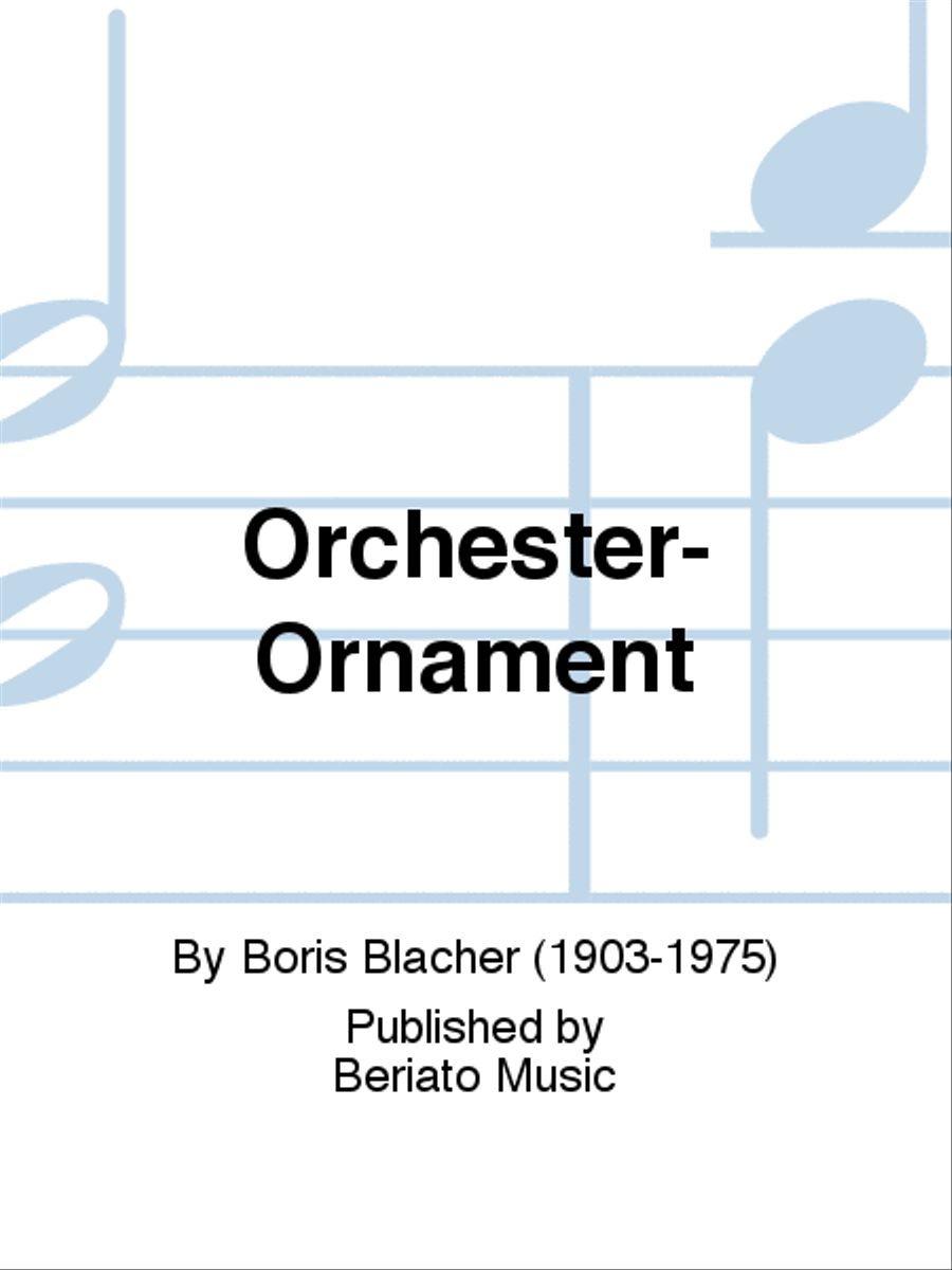 Orchester-Ornament Orchestra scores gallery preview page 1