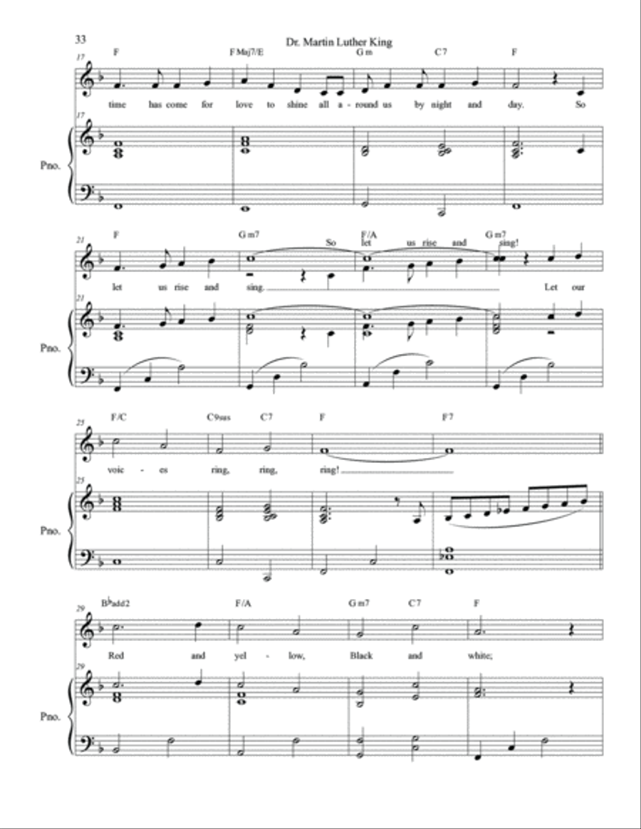 Dr. Martin Luther King Dr. Martin Luther King Choir scores gallery preview page 2