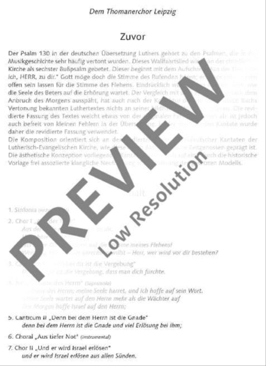 Aus der Tiefe 4-Part scores gallery preview page 3