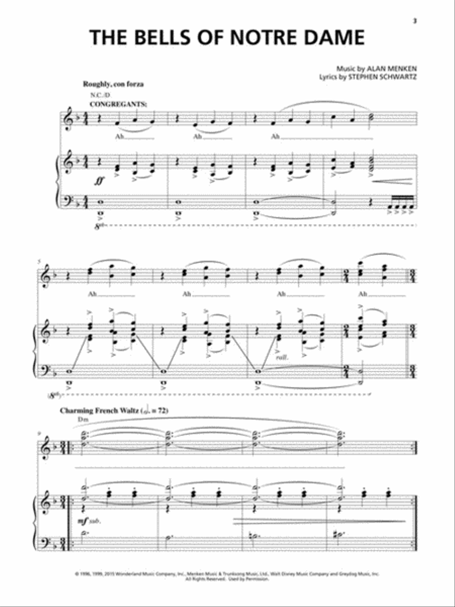 The Hunchback of Notre Dame: The Stage Musical Voice scores gallery preview page 3