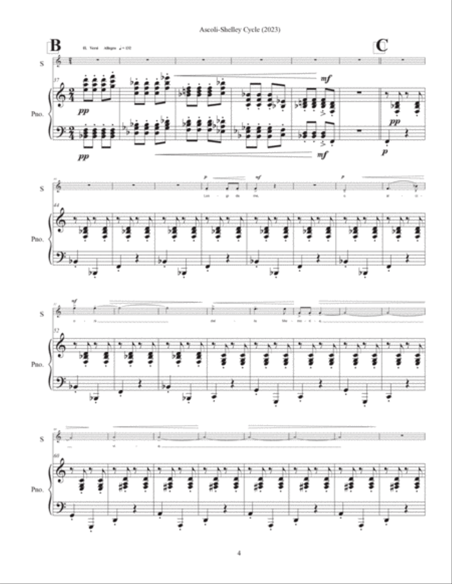 Ascoli-Shelley Cycle Chamber Music scores gallery preview page 4