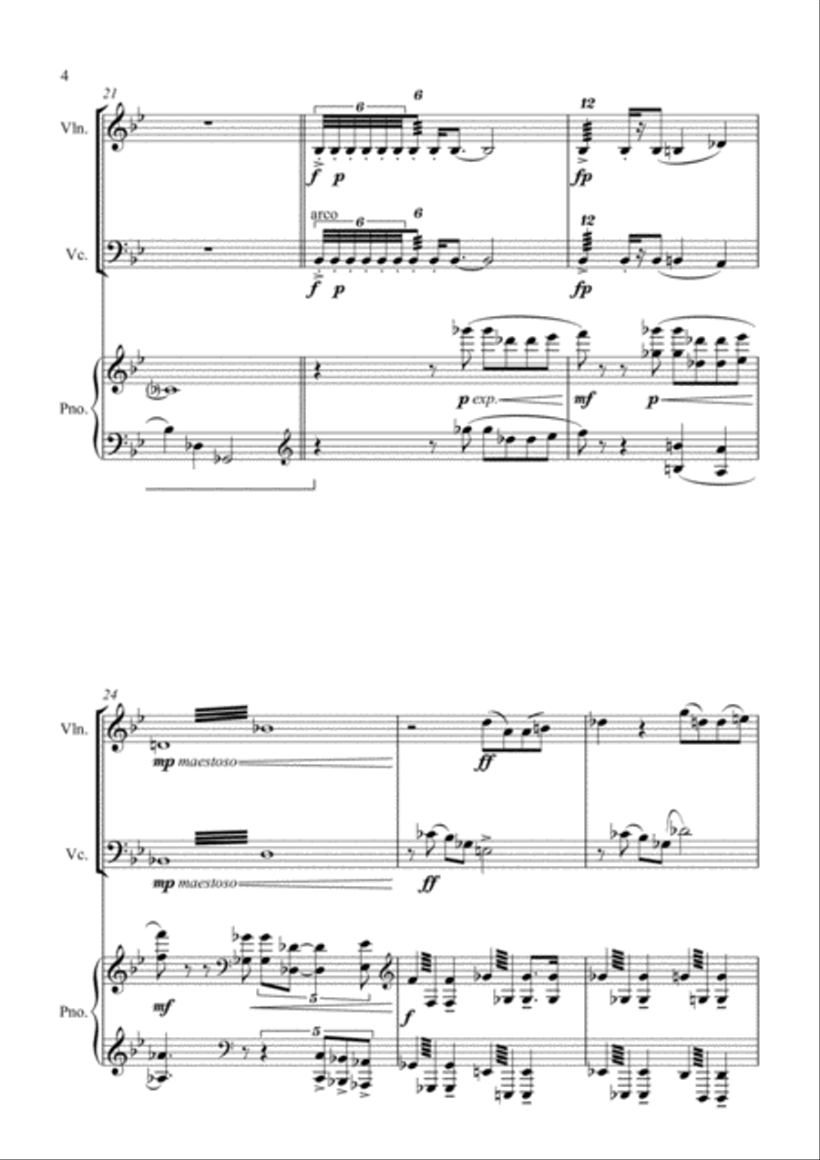 Fluctuations Fluctuations Piano Trio scores gallery preview page 4