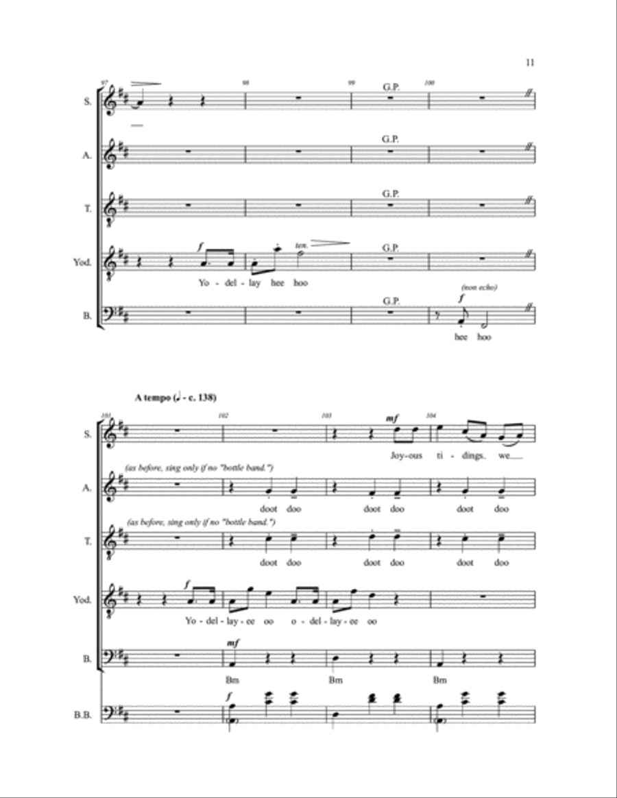 Yodel Carol Yodel Carol 4-Part scores gallery preview page 10
