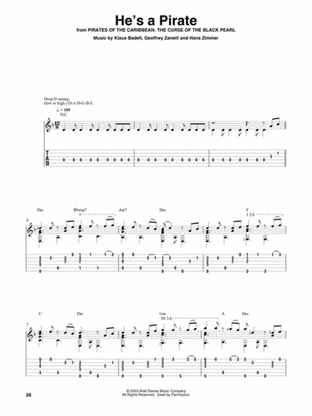 Disney Songs for Fingerstyle Guitar image number null