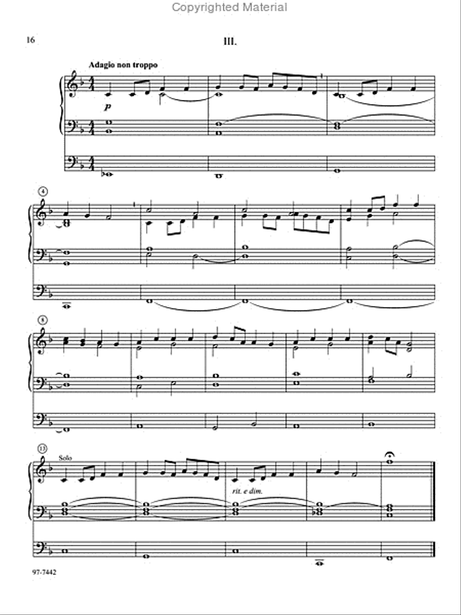 Variations on American Hymn Tunes for Keyboard Organ scores gallery preview page 10