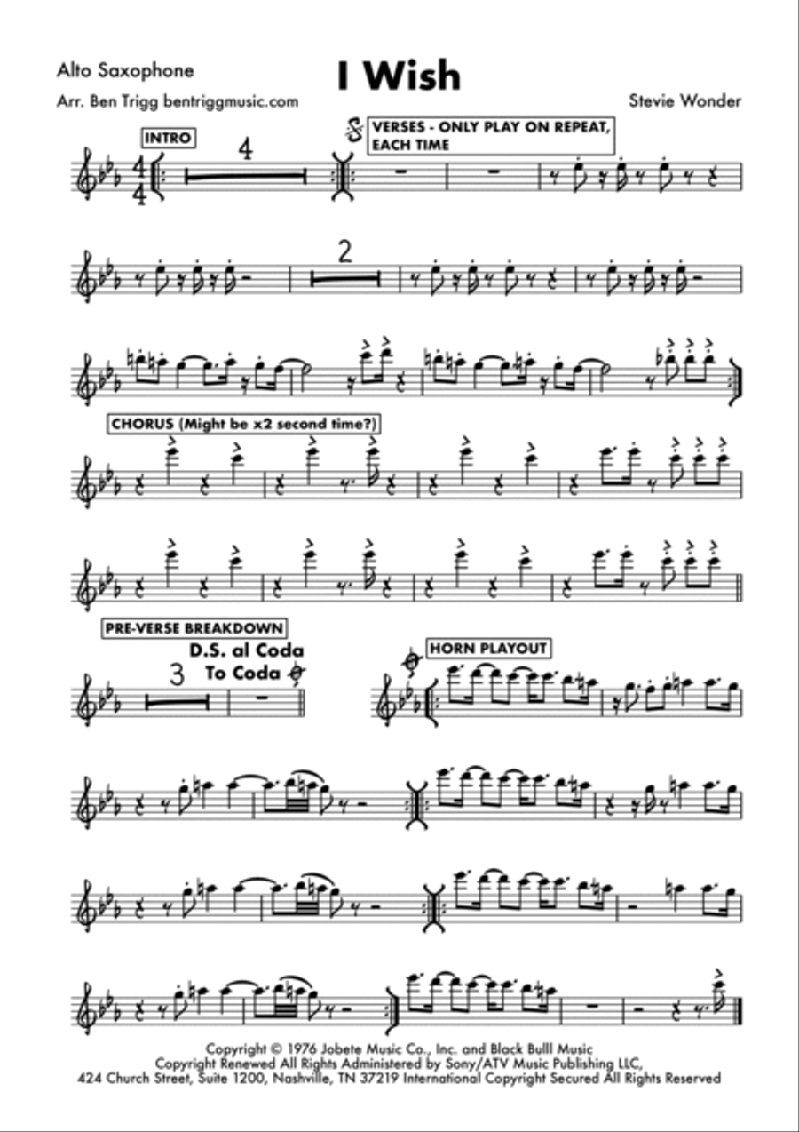 Stevie top wonder saxophone