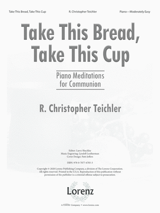 Book cover for Take This Bread, Take This Cup