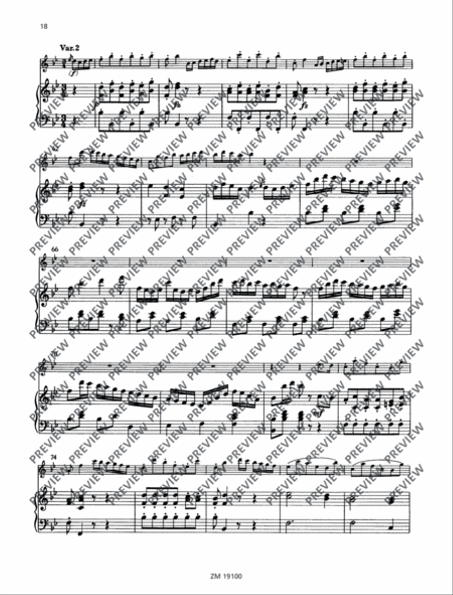 Sonata Flute Solo scores gallery preview page 19