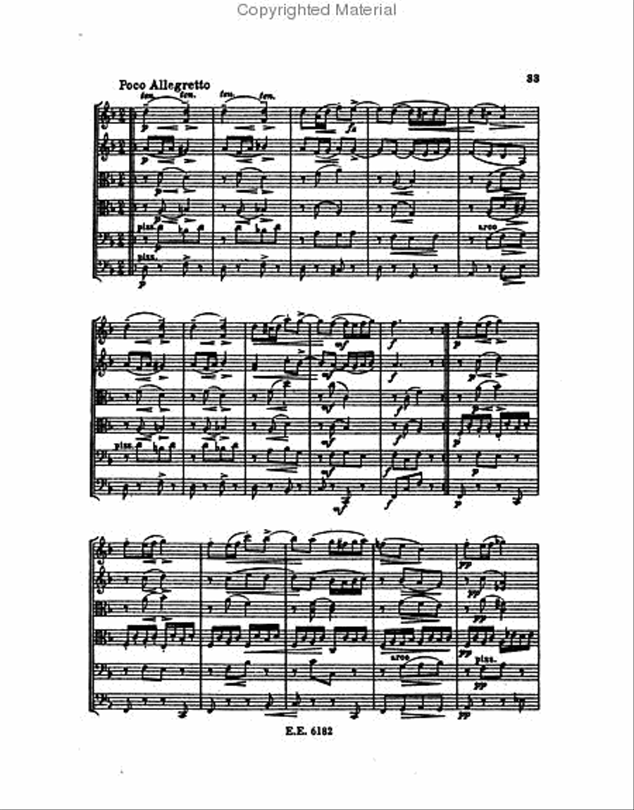 String Sextet A Major Op. 48 B 80 Study Score scores gallery preview page 4
