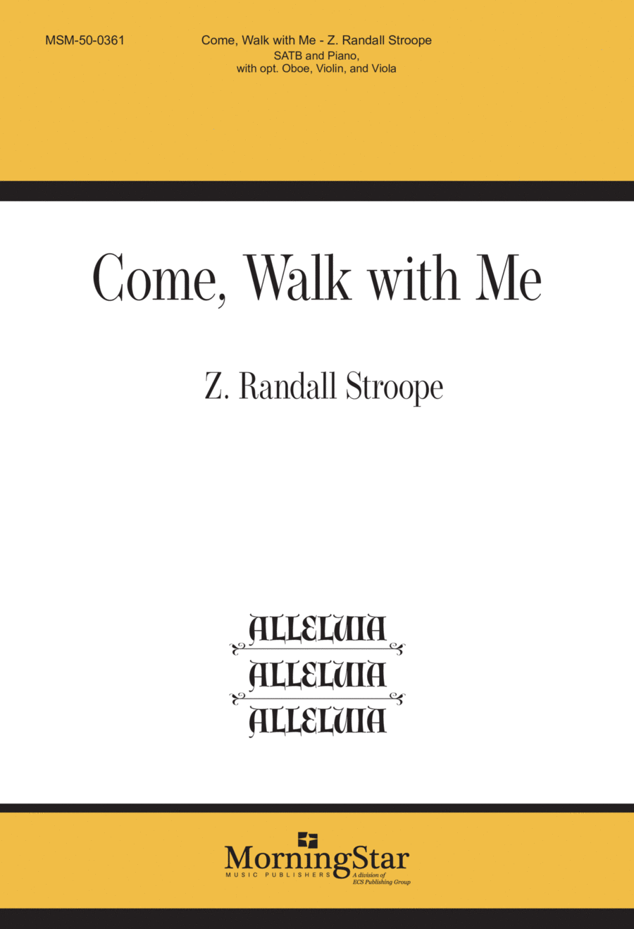 Come, Walk with Me 4-Part scores gallery preview page 1