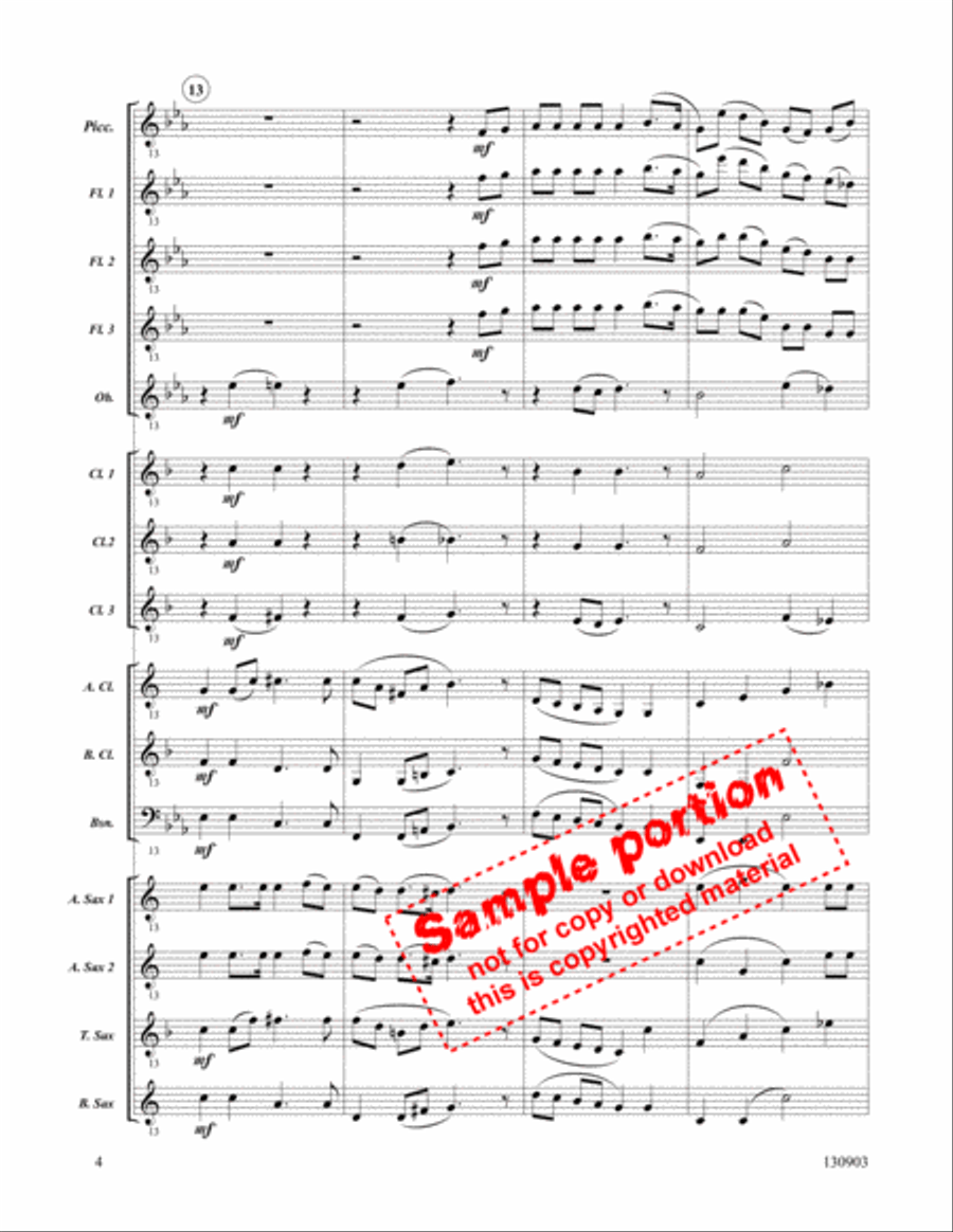 At The Cross At The Cross Woodwind Ensemble scores gallery preview page 4