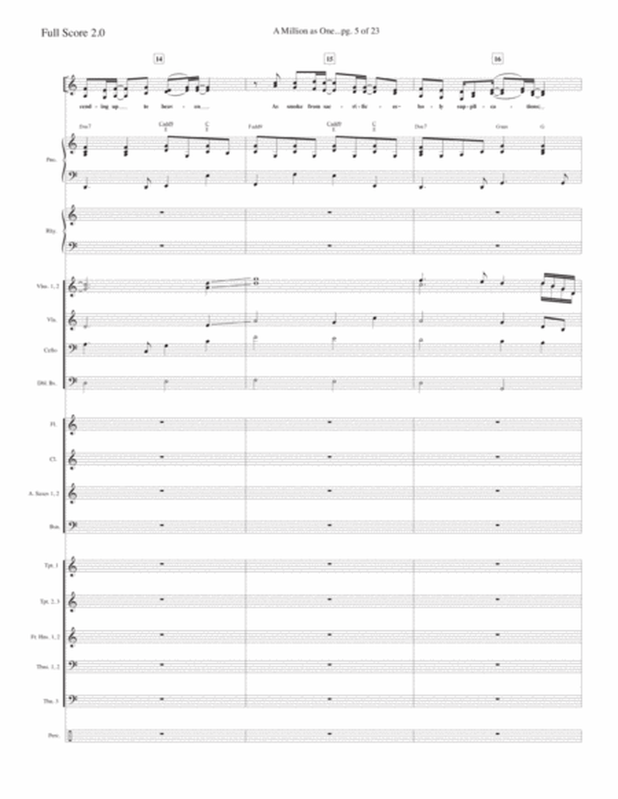 A Million as One--Full Score and Parts image number null