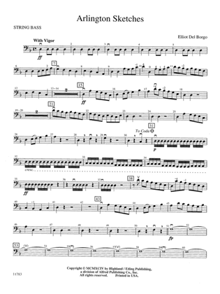 Arlington Sketches: String Bass
