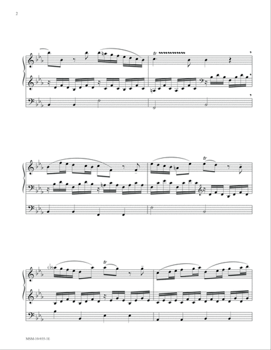 Largo from L'Inverno (Winter) Organ scores gallery preview page 2