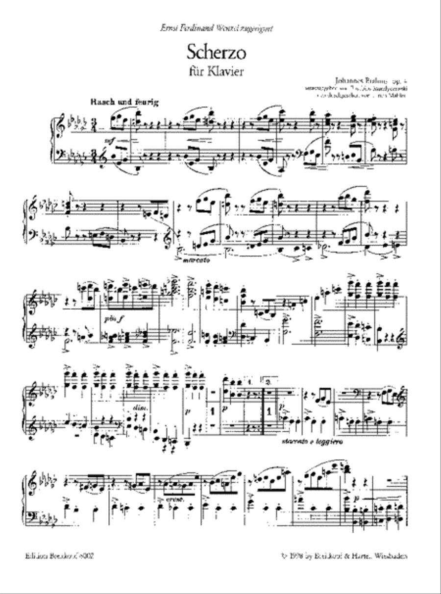 Scherzo in Eb minor Op. 4