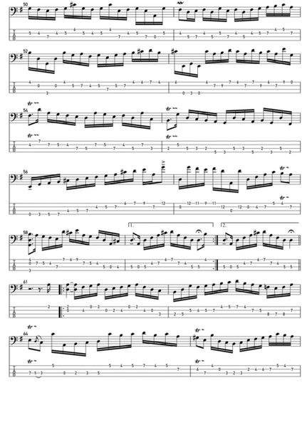 Bach - Cello Suite N.1 (Complete): Arranged for Electric Bass image number null