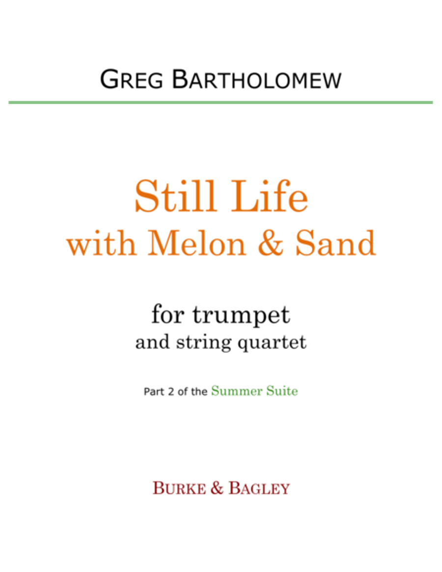 Still Life with Melon & Sand (trumpet & string quartet) image number null