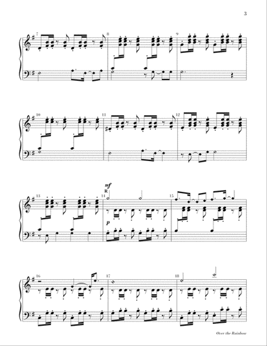 Over the Rainbow Over the Rainbow 5-Octaves scores gallery preview page 4
