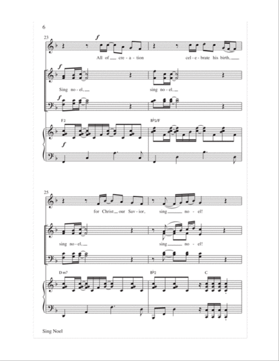 Sing Noel Sing Noel 4-Part scores gallery preview page 7