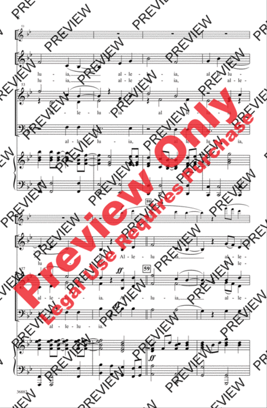 A Repeating Alleluia 3-Part scores gallery preview page 8