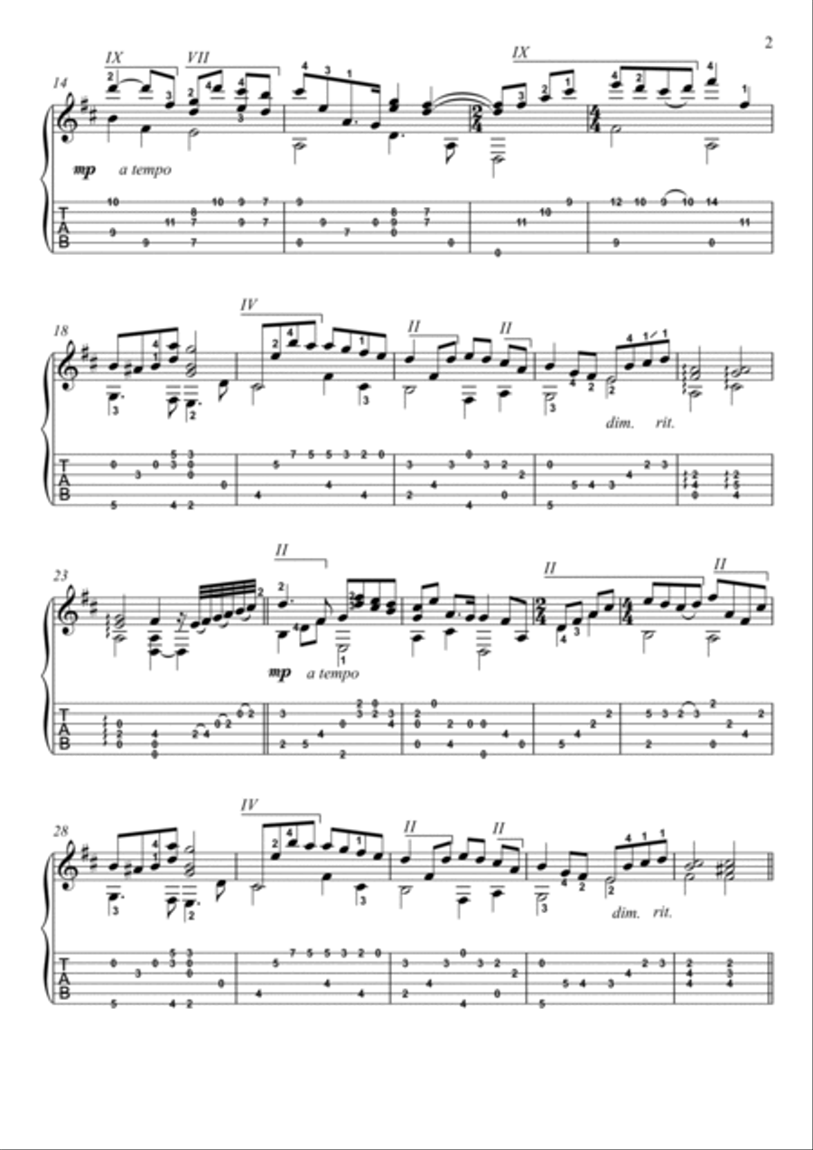 Cinema Paradiso Cinema Paradiso Electric Guitar scores gallery preview page 2