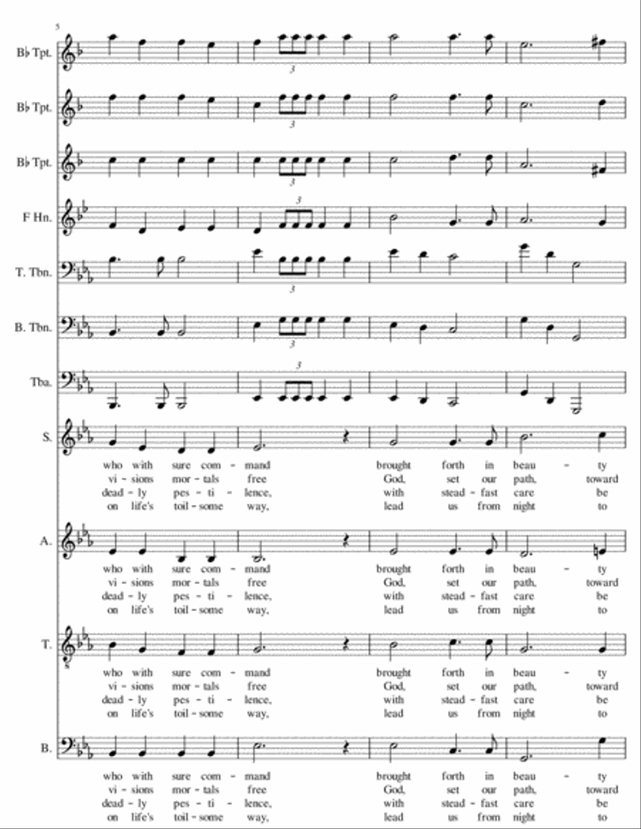 God of The Ages God of The Ages 4-Part scores gallery preview page 3