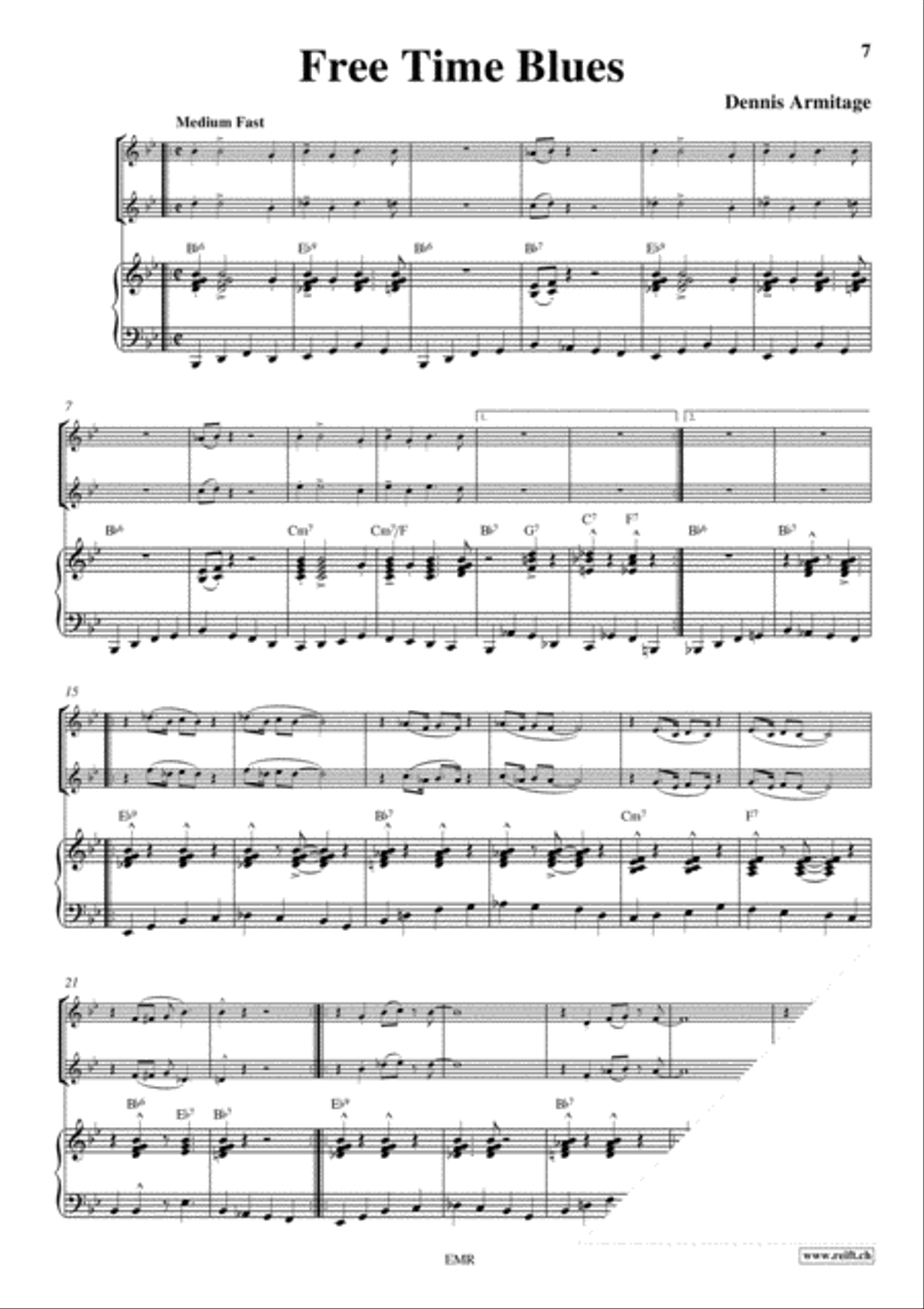Blues Brass Ensemble scores gallery preview page 5