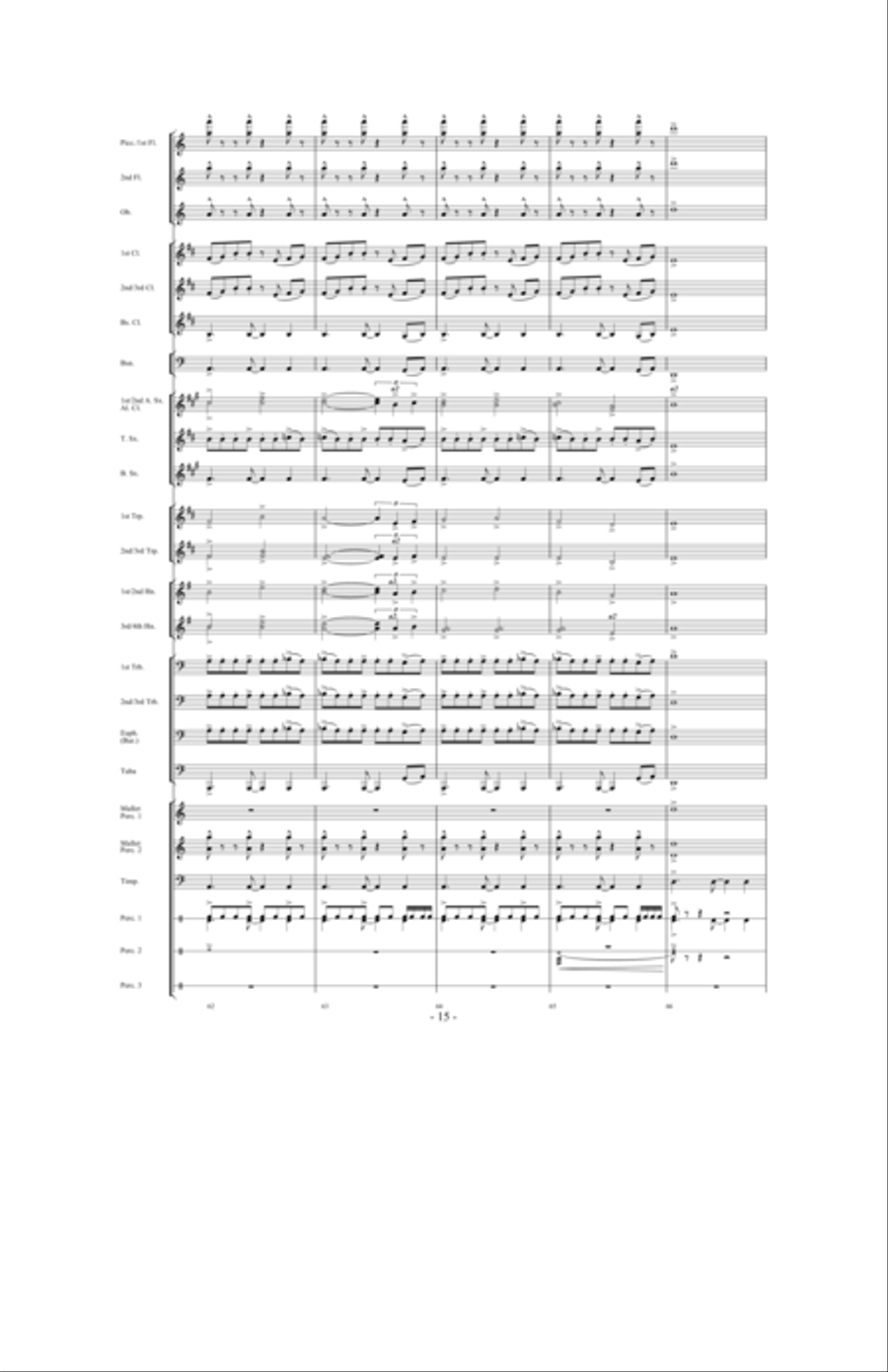In Pursuit of Troy Concert Band scores gallery preview page 13