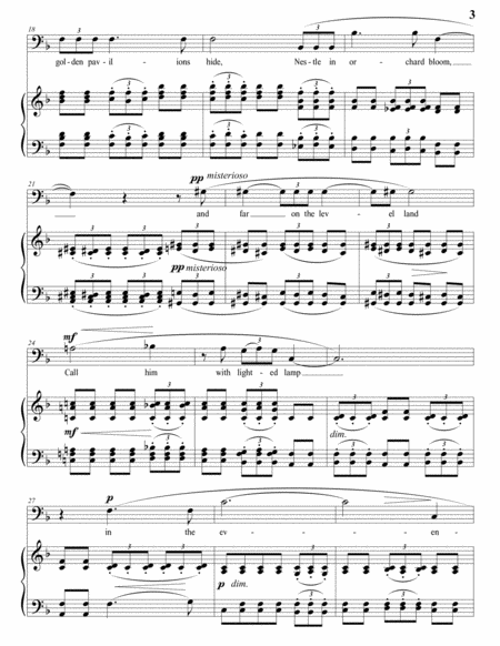 Youth and love (F major, bass clef)