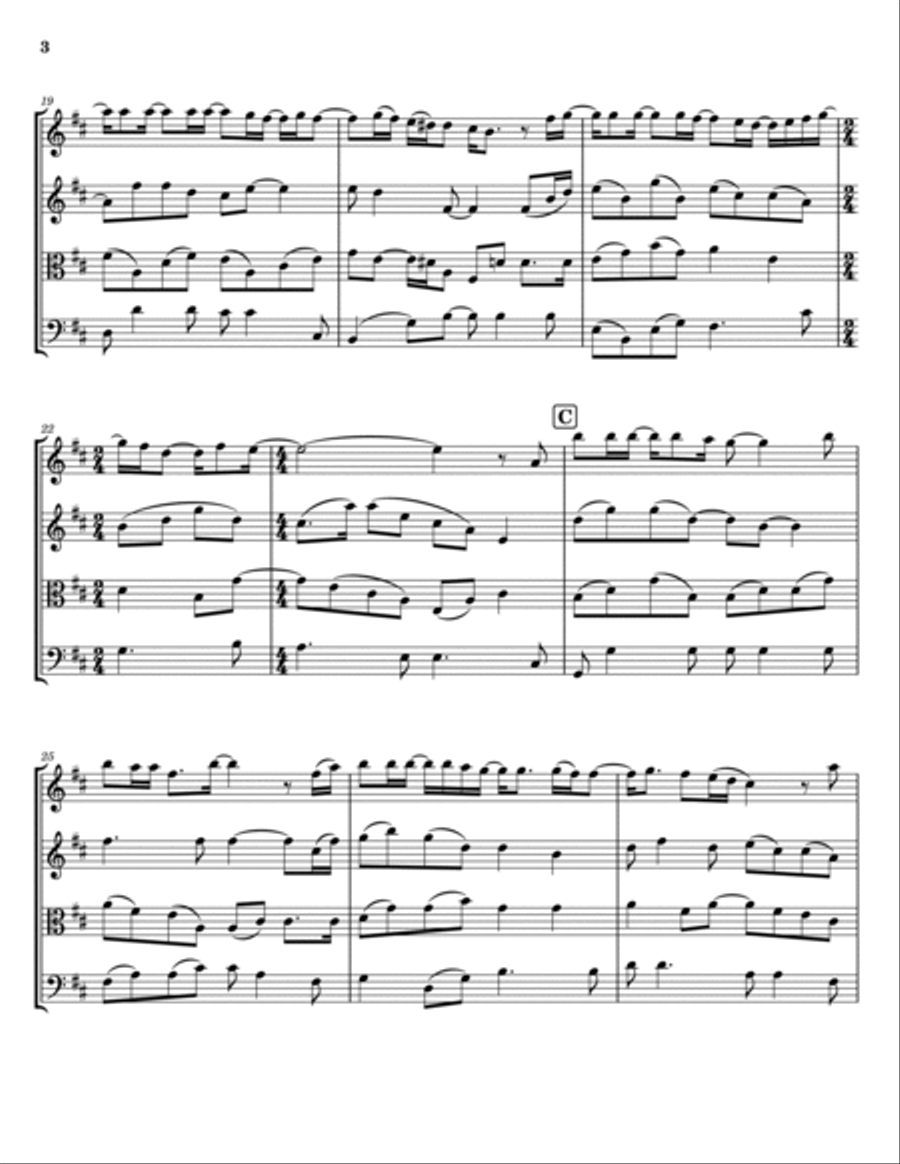 Can't Fight This Feeling String Quartet scores gallery preview page 3