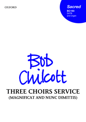Book cover for Three Choirs Service (Magnificat and Nunc Dimittis)