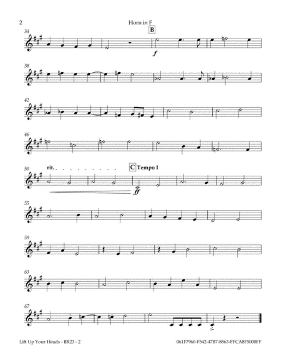 Lift Up Your Heads Lift Up Your Heads Brass Ensemble scores gallery preview page 3