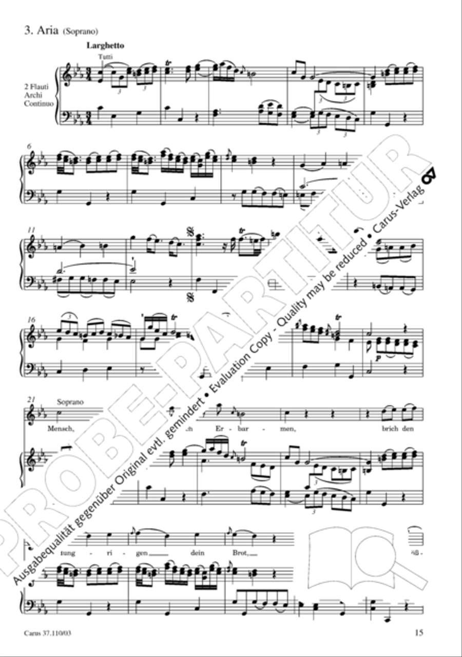 Markuspassion. Werkausgabe Reihe 1, Bd. 7 (Homilius) 4-Part scores gallery preview page 22