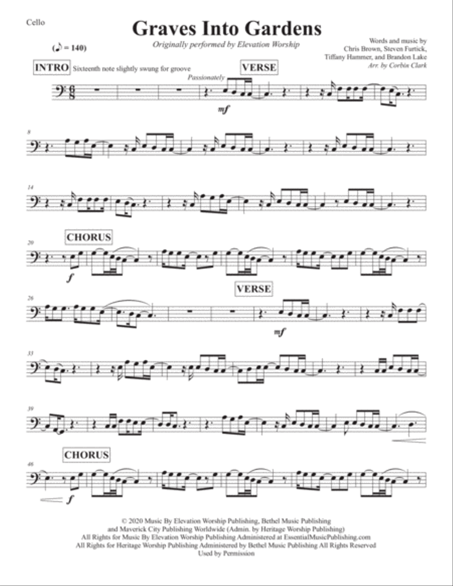 Graves Into Gardens Graves Into Gardens Piano scores gallery preview page 2
