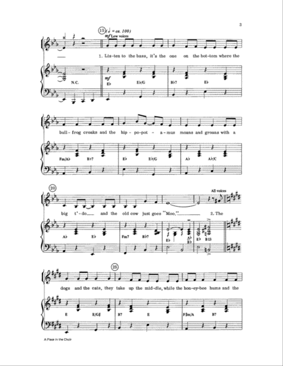 A Place in the Choir 2-Part scores gallery preview page 3