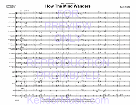 How The Mind Wanders (Full Score)
