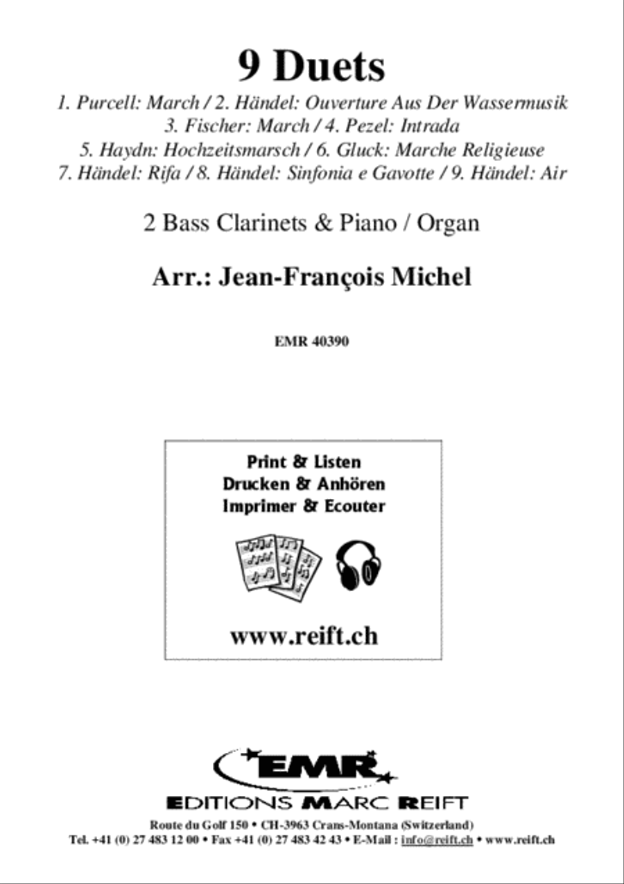 9 Duets 9 Duets Bass Clarinet scores gallery preview page 2