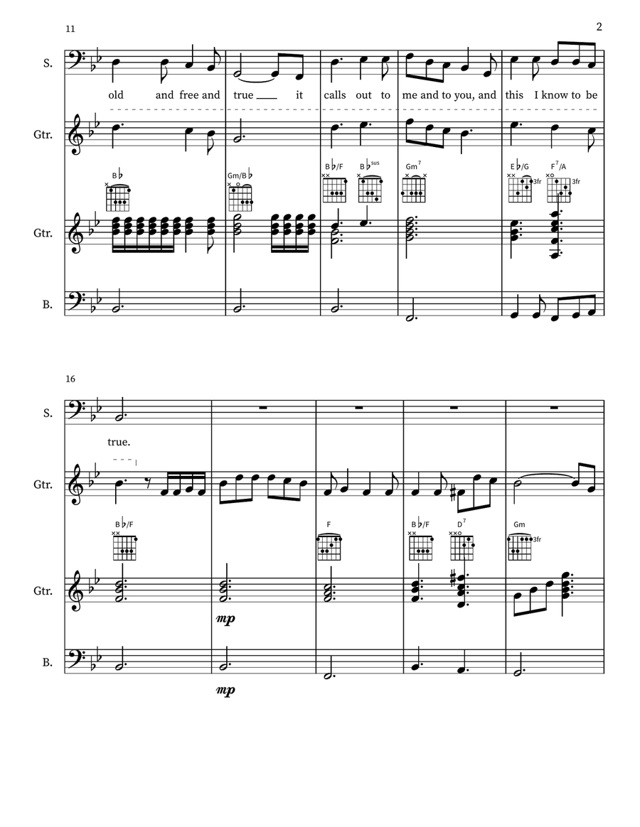 In Sickness Original Score 1A Small Ensemble scores gallery preview page 2