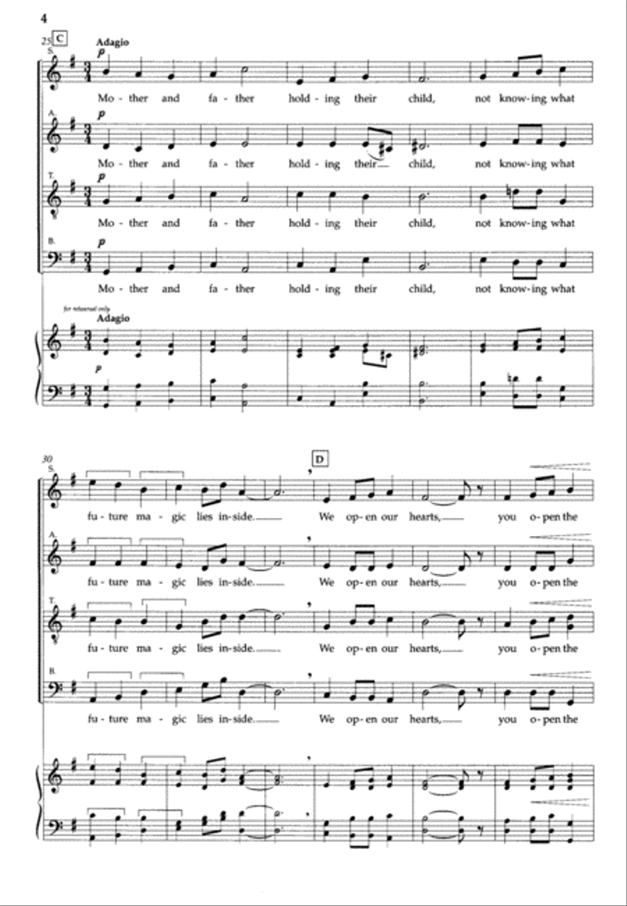 Anthem for a Nativity (from the Liverpool Oratorio) 4-Part scores gallery preview page 3
