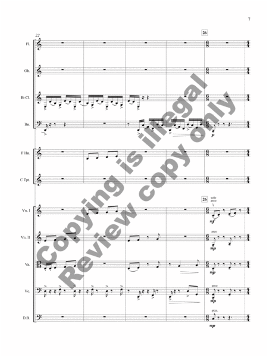 Sinfonietta for Eleven Instruments (Full Performance Set) Oboe scores gallery preview page 9