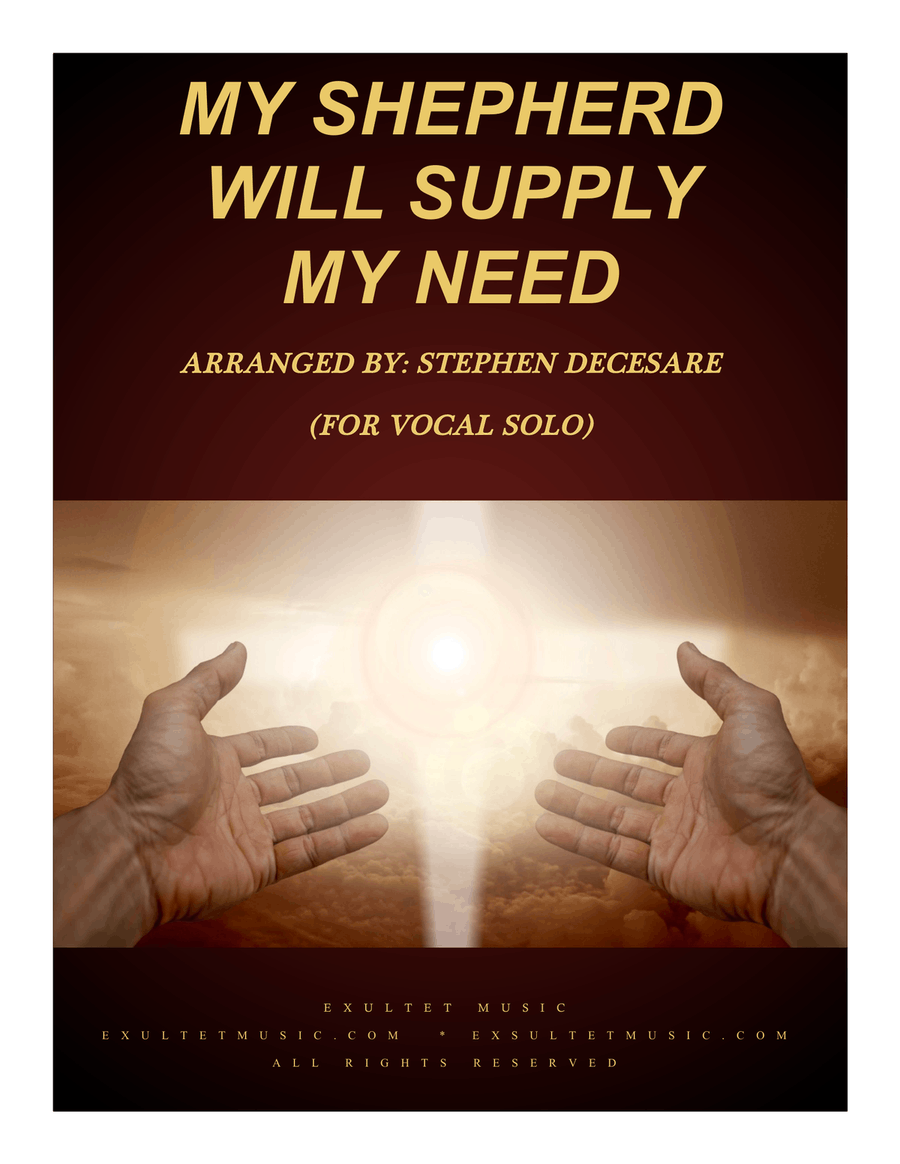 My Shepherd Will Supply My Need (for Vocal Solo) Piano, Vocal scores gallery preview page 1