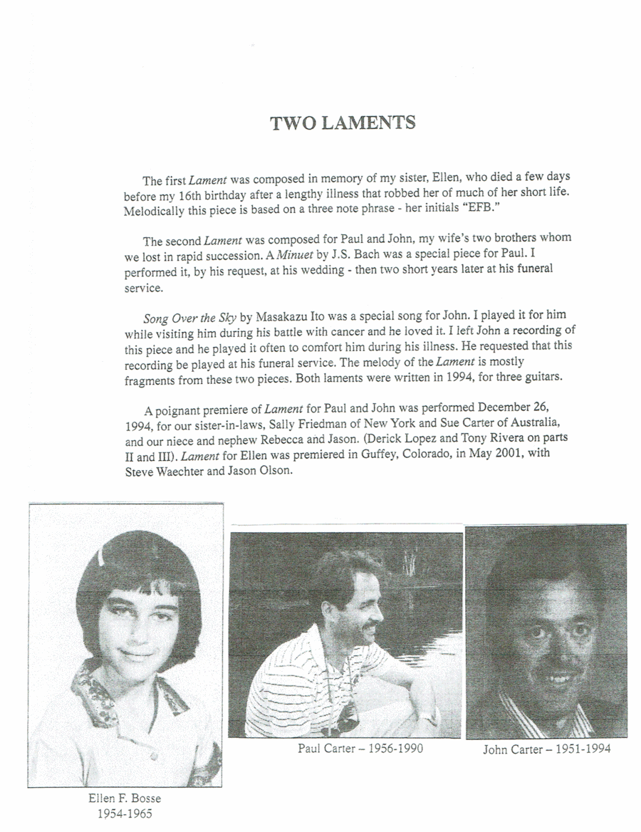 Two Laments Small Ensemble scores gallery preview page 1