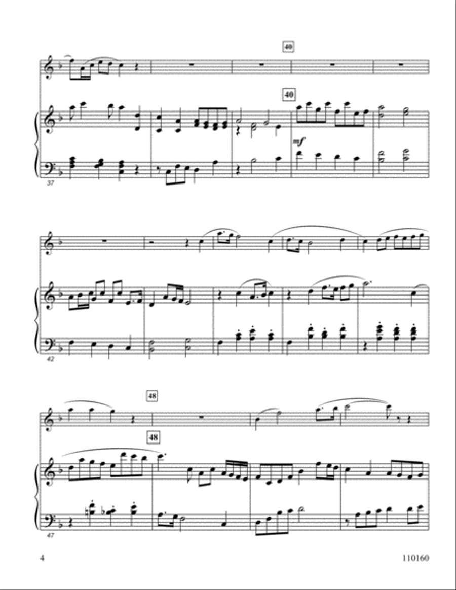 He Leadeth Me Flute Solo scores gallery preview page 4