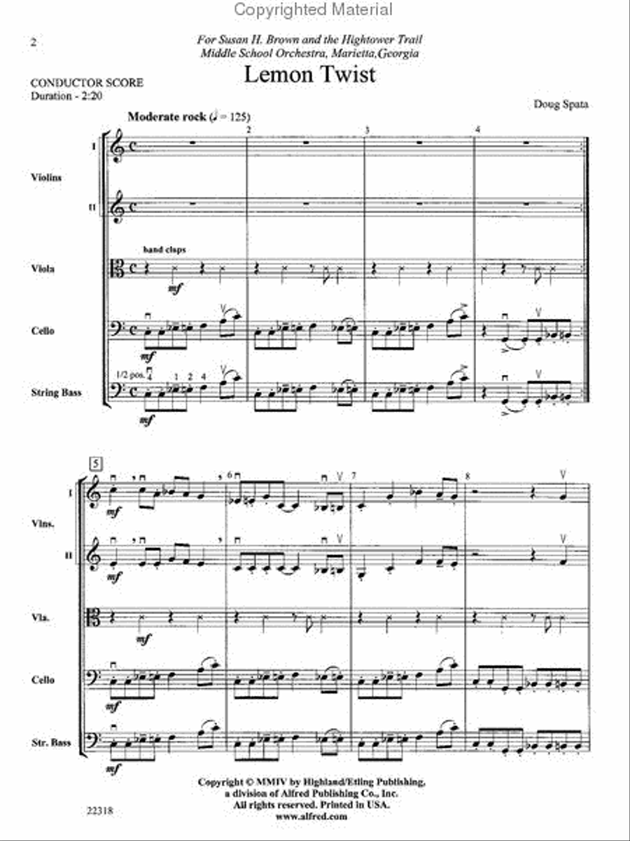 Lemon Twist String Orchestra scores gallery preview page 2