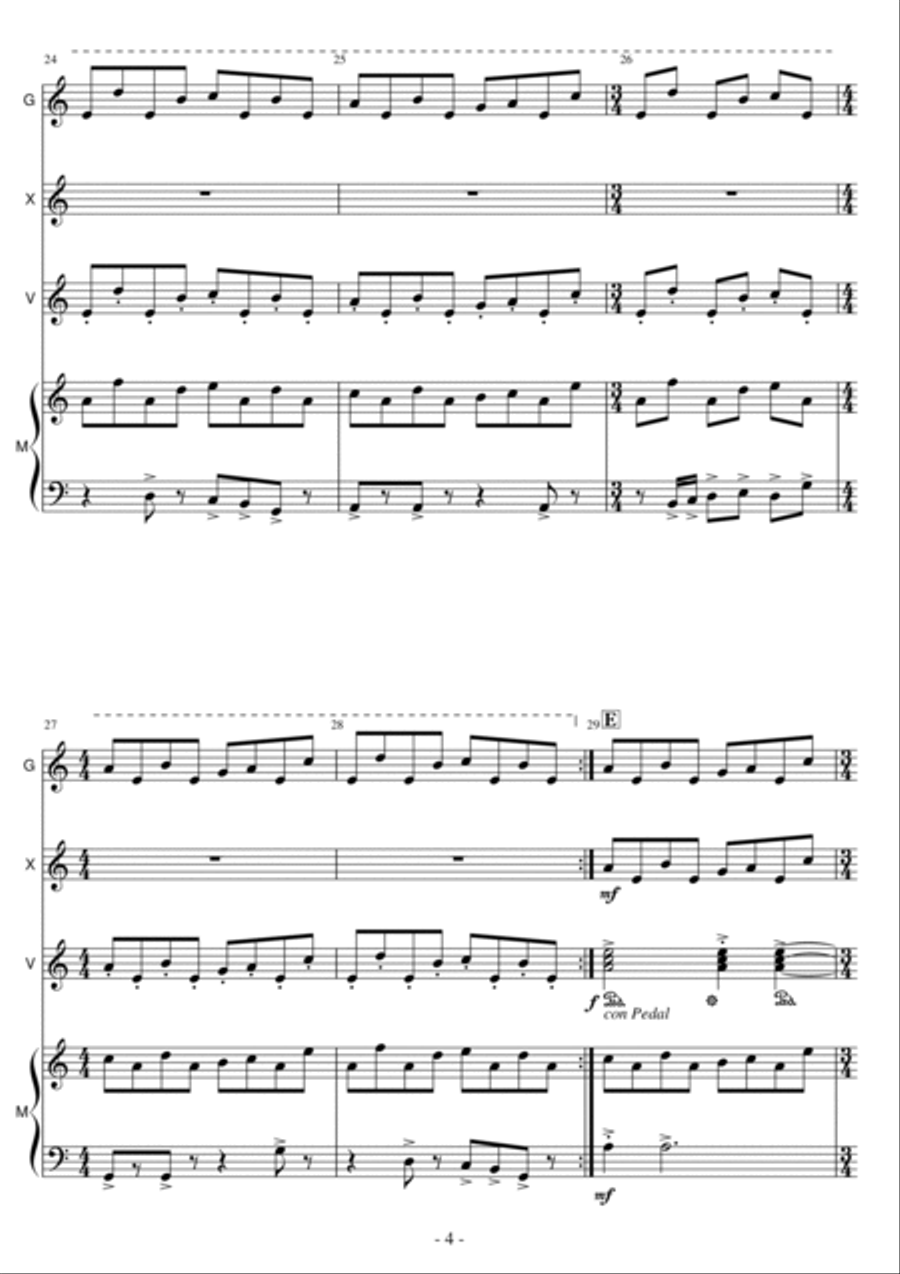 Tubular Bells Glockenspiel scores gallery preview page 4