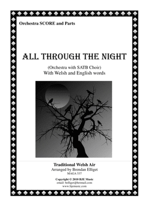 All Through The Night - Orchestra Score and Parts with SATB Choir PDF