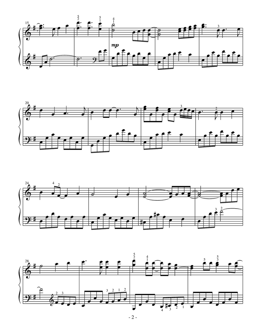Heaven Can Wait Easy Piano scores gallery preview page 2